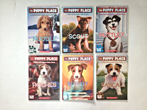 6 Book The Puppy Place Set: Noodle, Scout, Muttley, Patches, Buddy ...