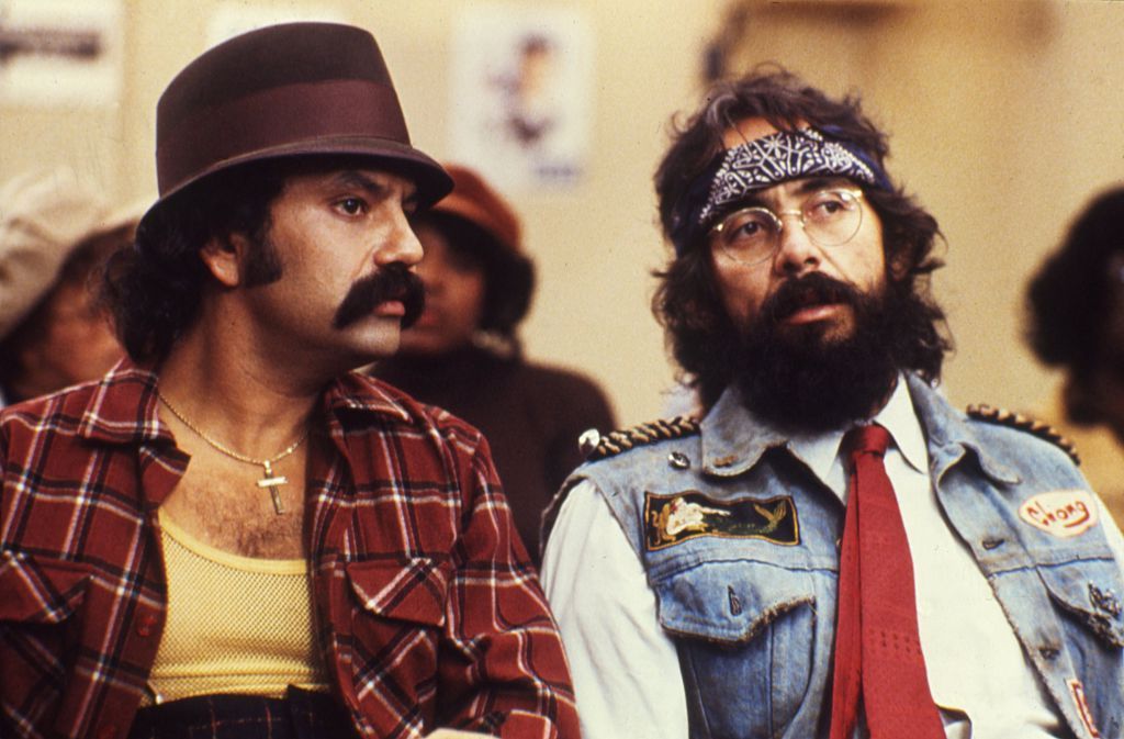 ComediansTommy Chong and Cheech Marin in a scene from the movie ...