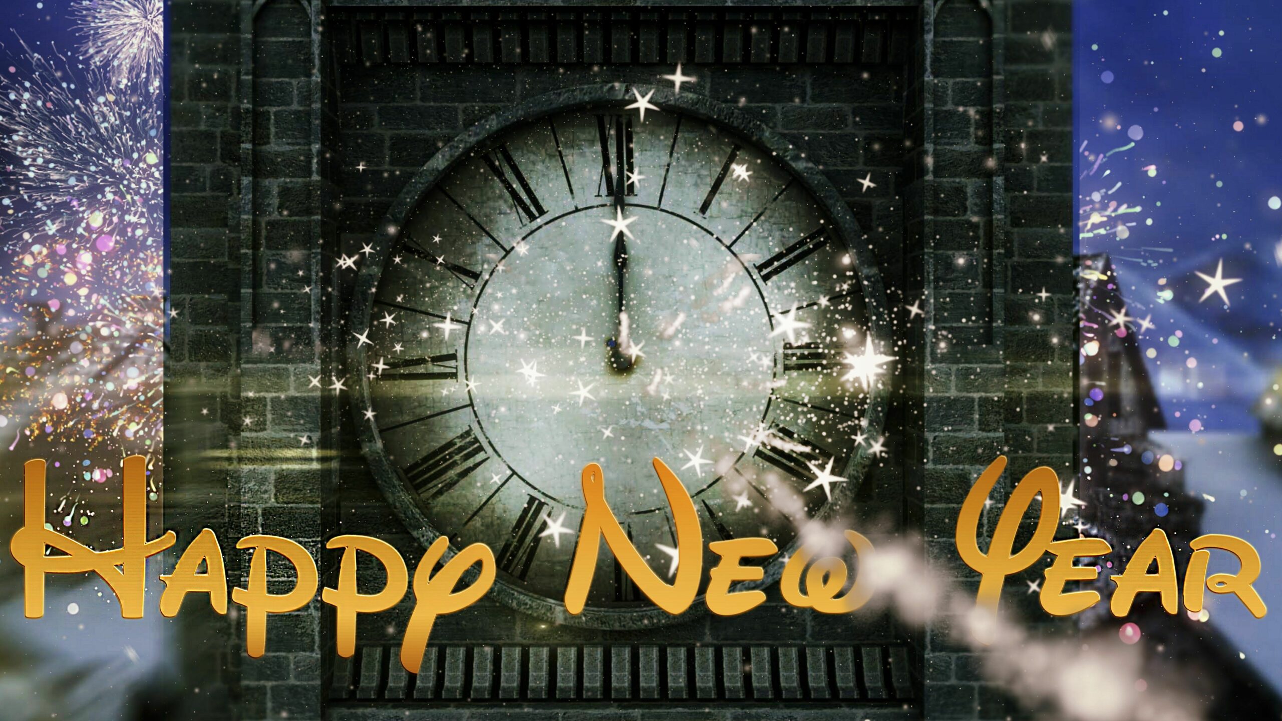 Happy New Year Clock 2016 ( v 497 ) Countdown Timer with Sound Effects ...