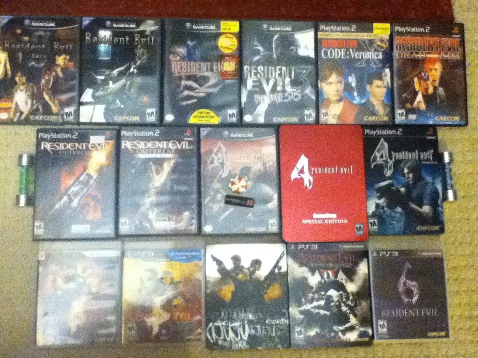 My Resident Evil game collection : residentevil