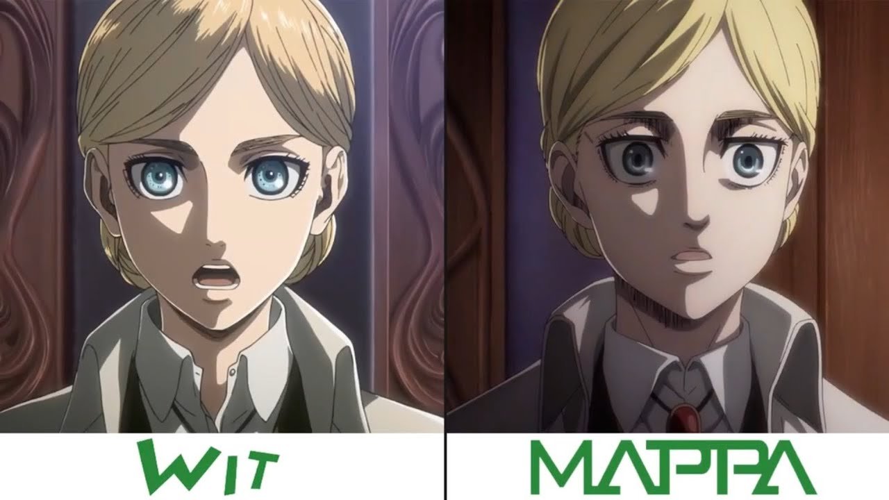 Wit Studio Vs Mappa Character Design & Titans Comparison | AOT S4 - YouTube