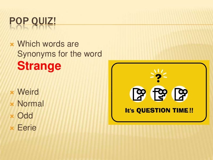 Synonyms and antonyms