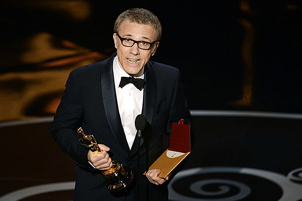Christoph Waltz Wins Best Supporting Actor at the 2013 Oscars