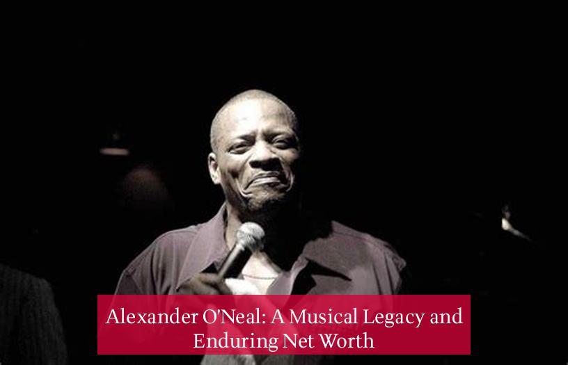 Alexander O'Neal: A Musical Legacy and Enduring Net Worth