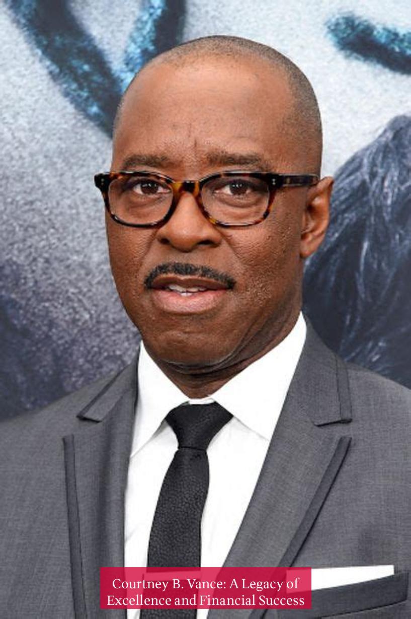 Courtney B. Vance: A Legacy of Excellence and Financial Success