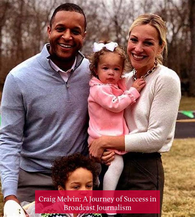 Craig Melvin: A Journey of Success in Broadcast Journalism