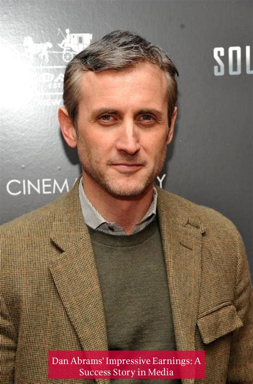 Dan Abrams' Impressive Earnings: A Success Story in Media