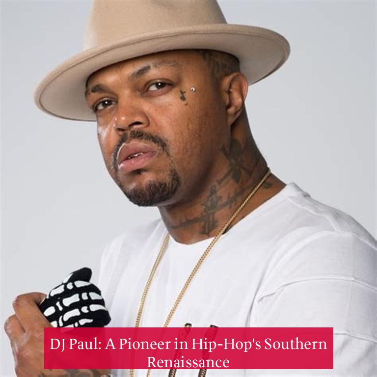 DJ Paul: A Pioneer in Hip-Hop's Southern Renaissance