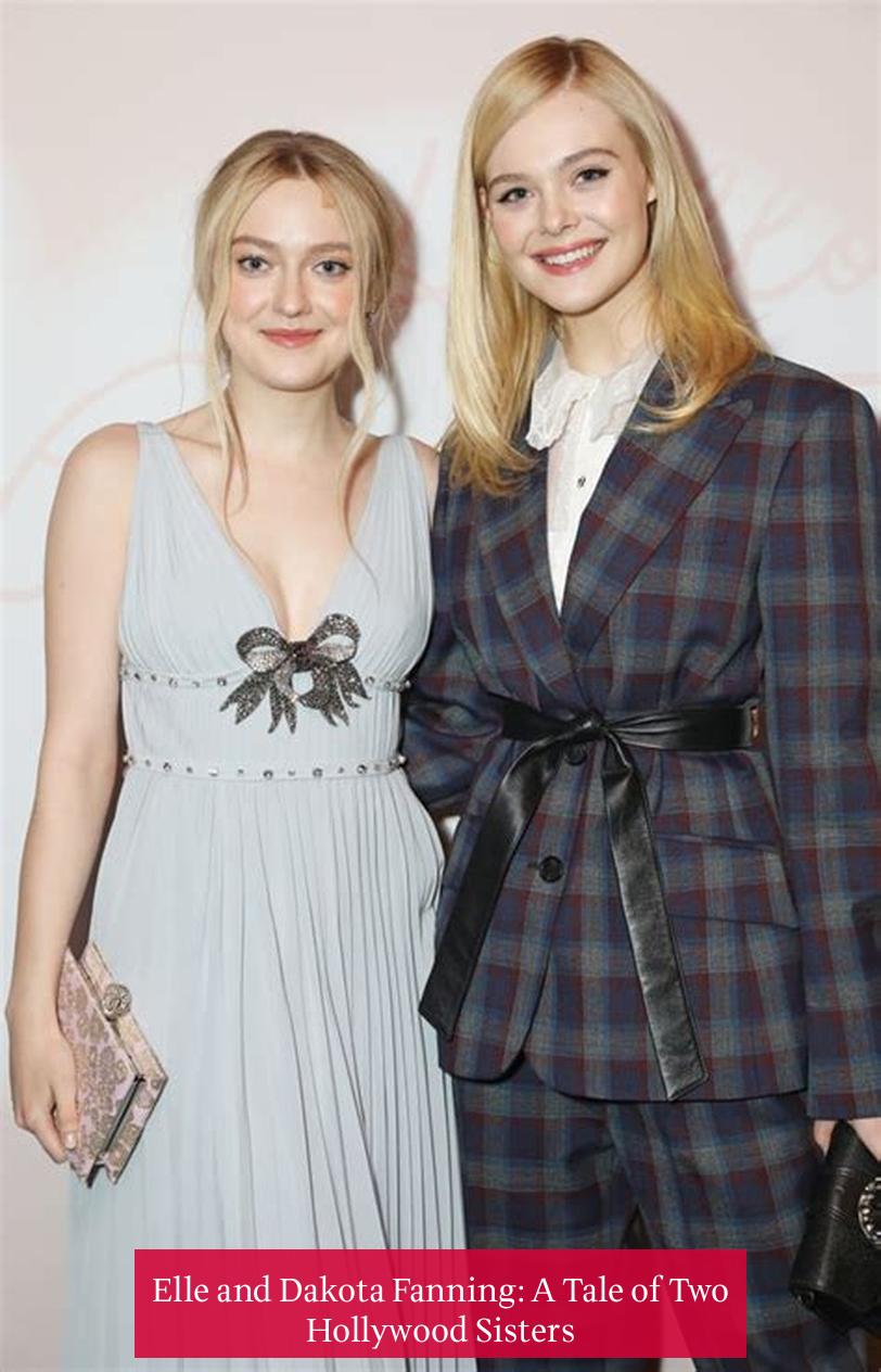 Elle and Dakota Fanning: A Tale of Two Hollywood Sisters