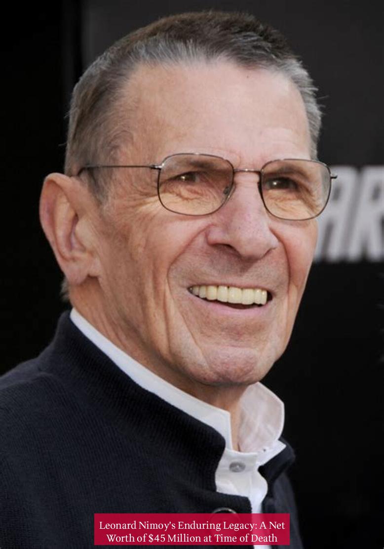 Leonard Nimoy's Enduring Legacy: A Net Worth of $45 Million at Time of Death
