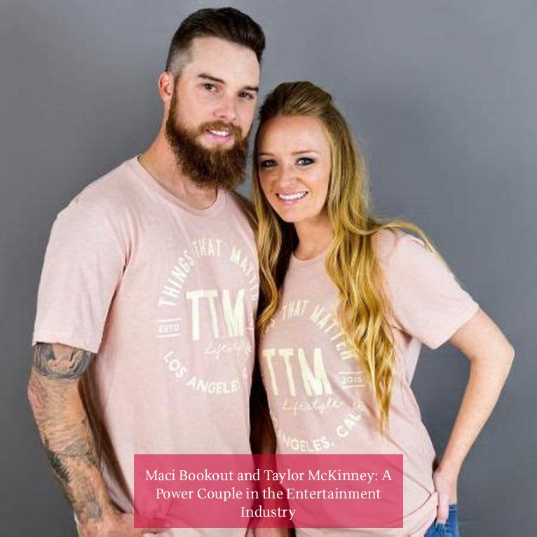 Maci Bookout and Taylor McKinney: A Power Couple in the Entertainment Industry