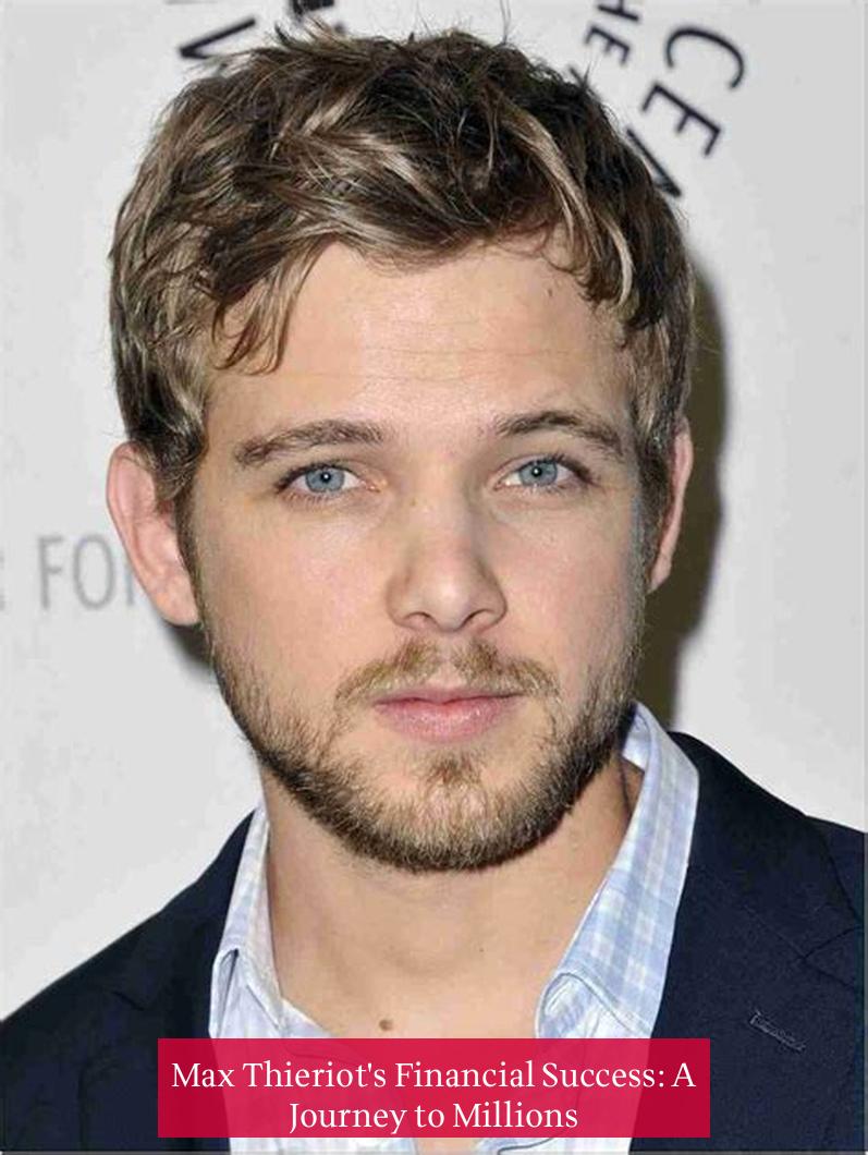 Max Thieriot's Financial Success: A Journey to Millions