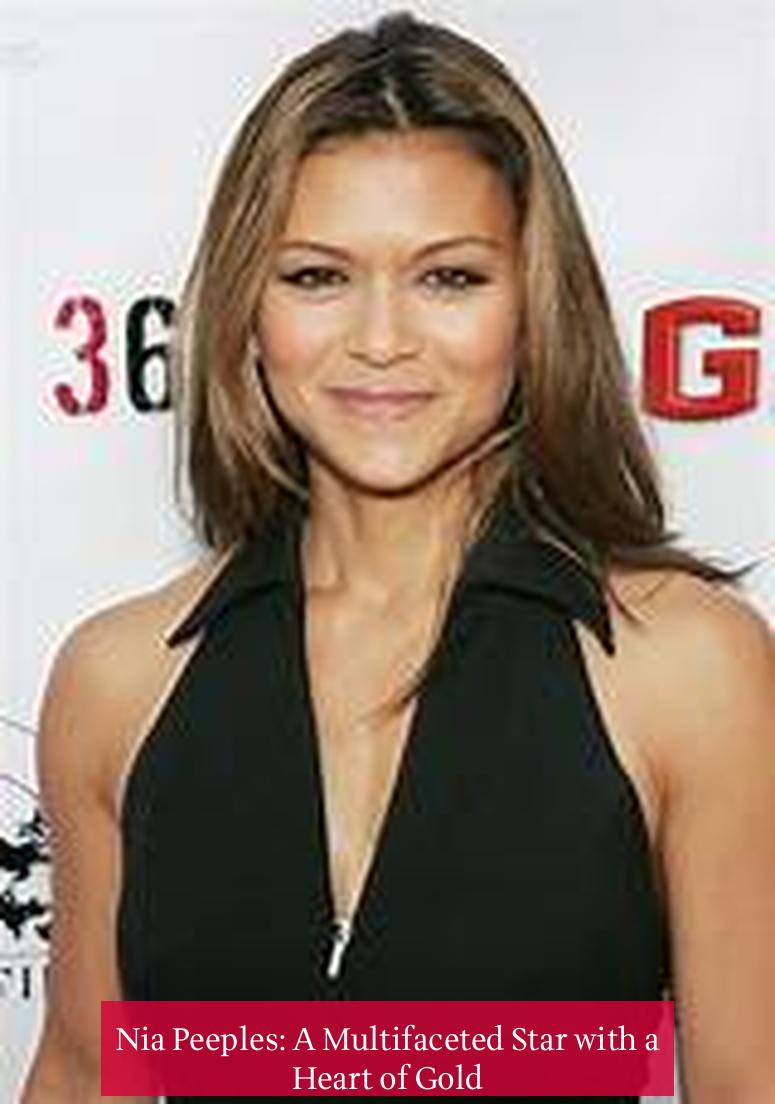 Nia Peeples: A Multifaceted Star with a Heart of Gold