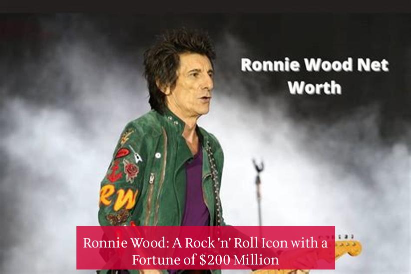Ronnie Wood: A Rock 'n' Roll Icon with a Fortune of $200 Million