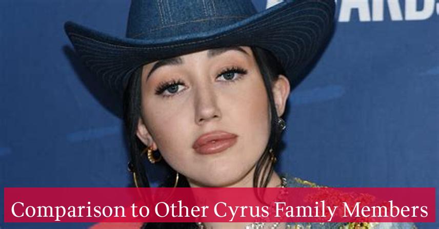 Comparison to Other Cyrus Family Members