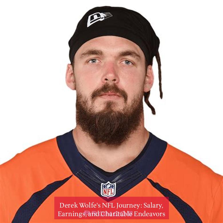 Derek Wolfe's NFL Journey: Salary, Earnings, and Charitable Endeavors