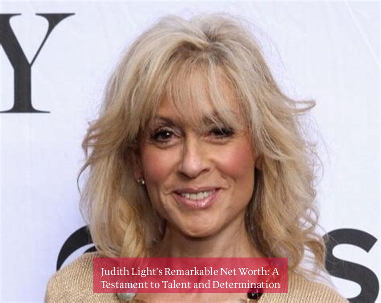 Judith Light's Remarkable Net Worth: A Testament to Talent and Determination