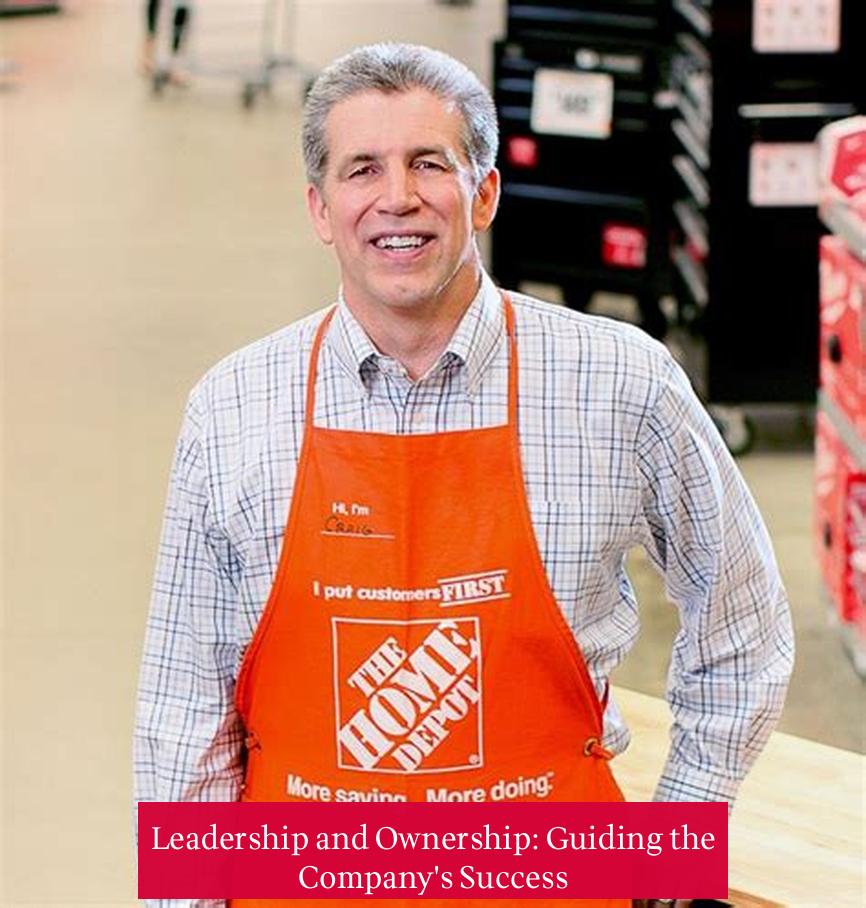 Leadership and Ownership: Guiding the Company's Success