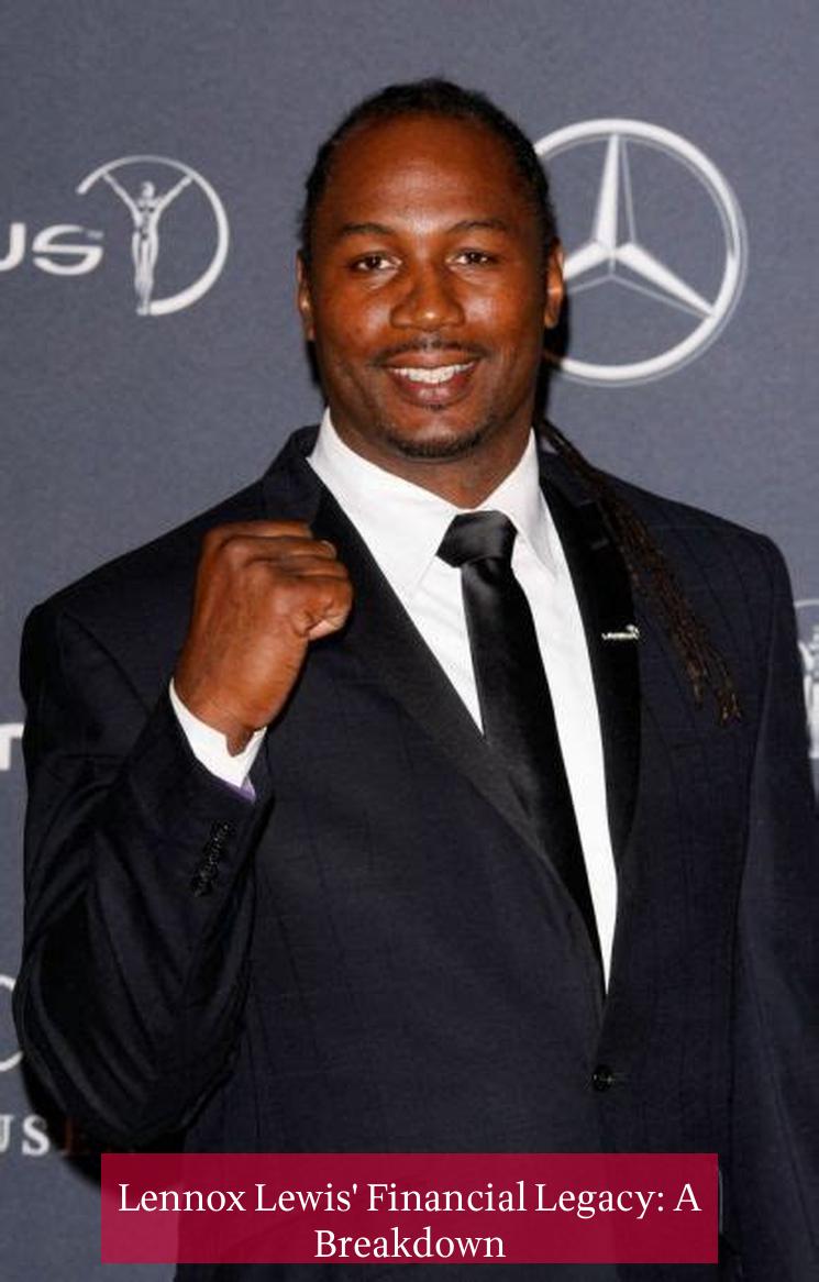 Lennox Lewis' Financial Legacy: A Breakdown