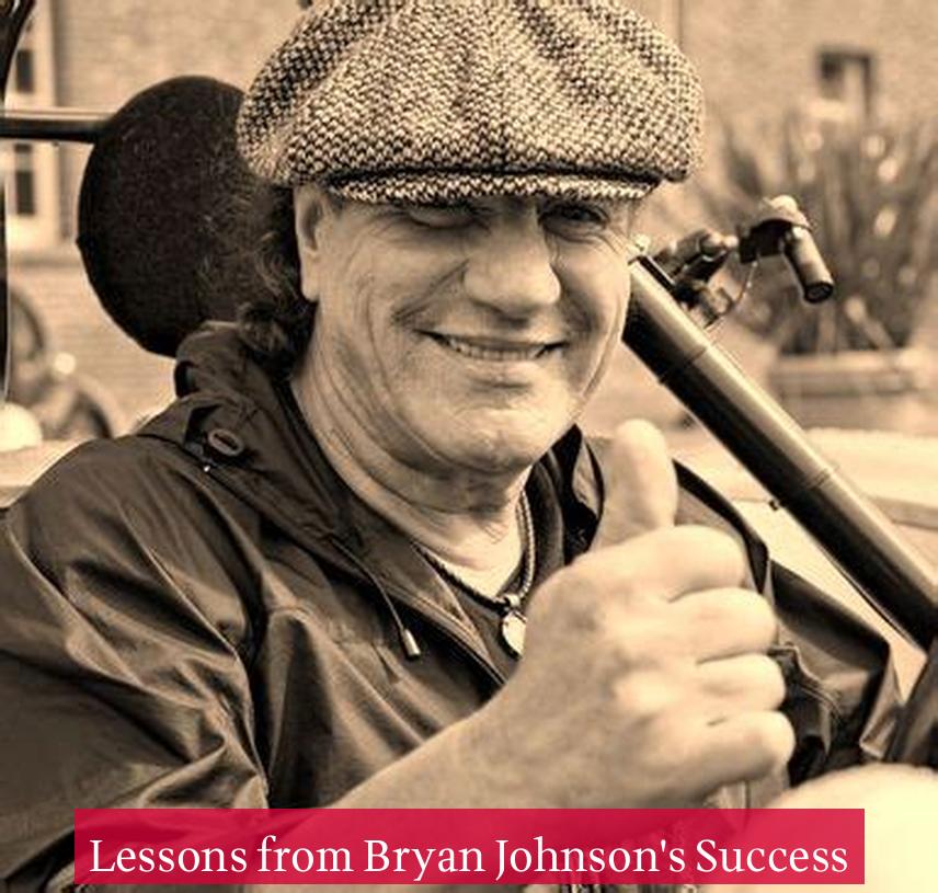 Lessons from Bryan Johnson's Success