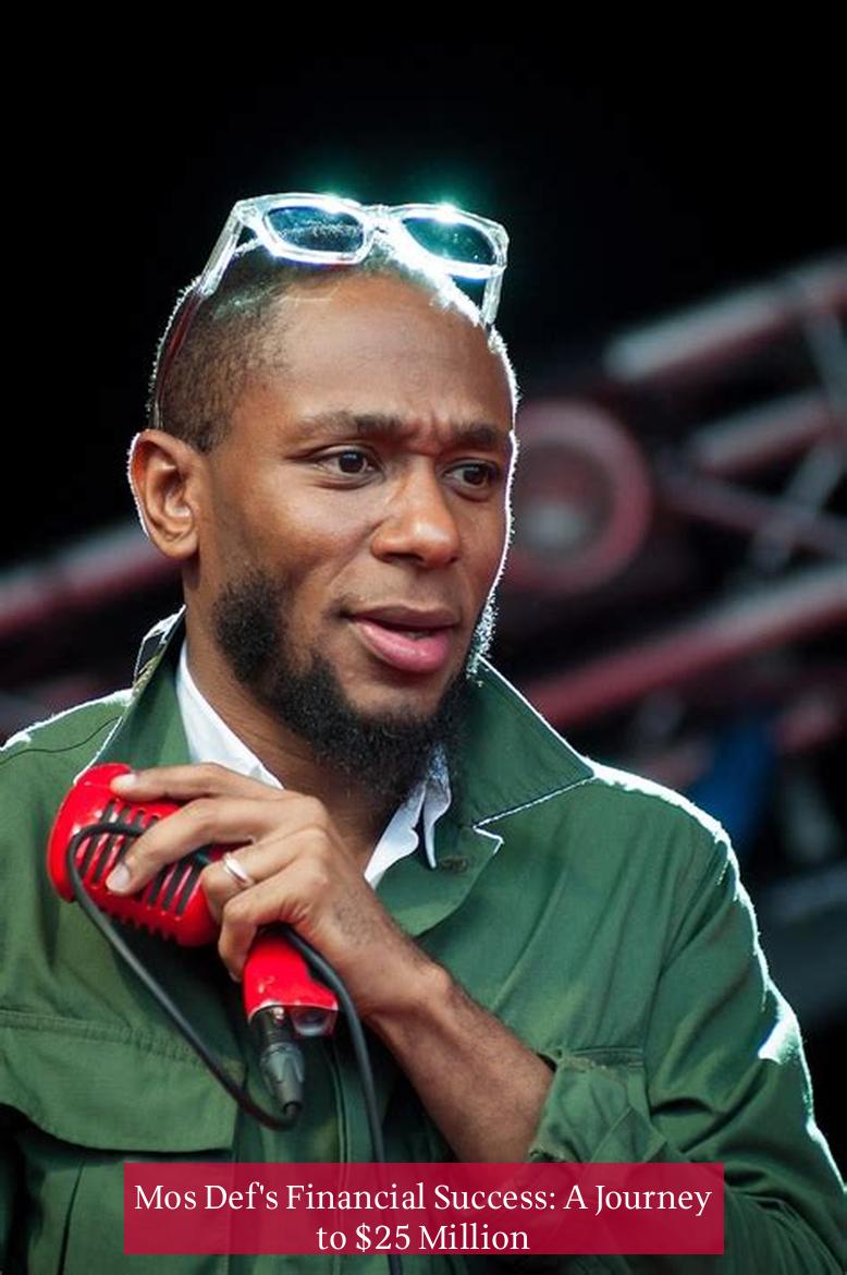 Mos Def's Financial Success: A Journey to $25 Million