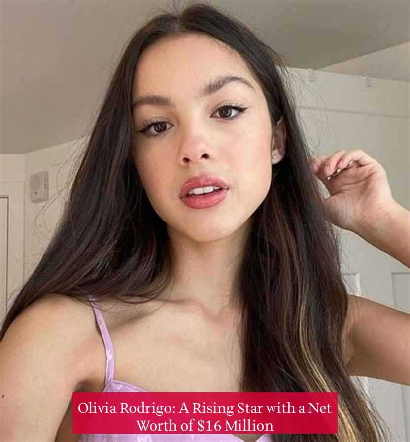 Olivia Rodrigo: A Rising Star with a Net Worth of $16 Million