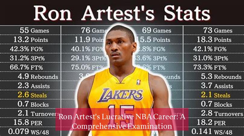 Ron Artest's Lucrative NBA Career: A Comprehensive Examination