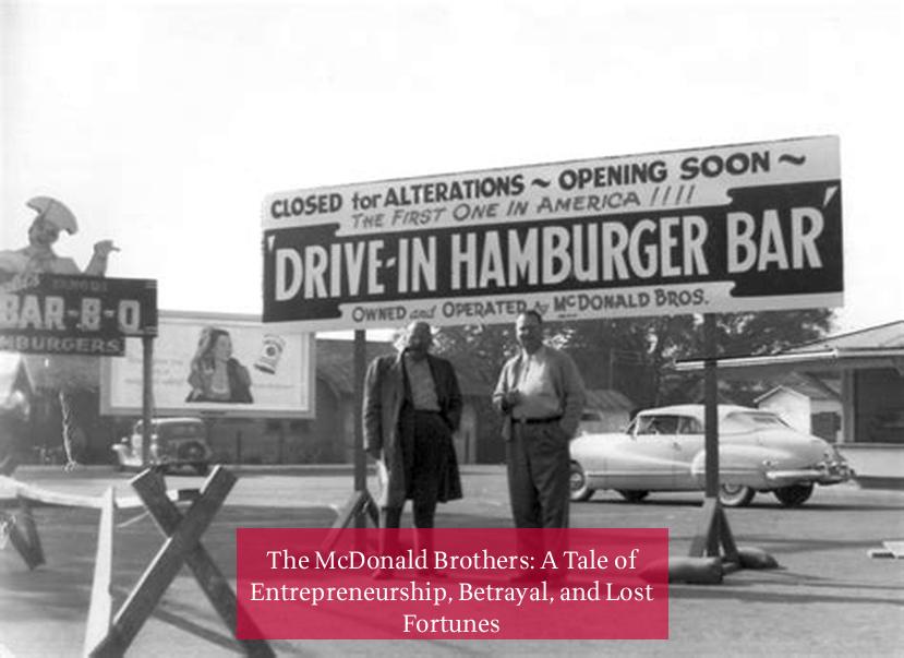 The McDonald Brothers: A Tale of Entrepreneurship, Betrayal, and Lost Fortunes